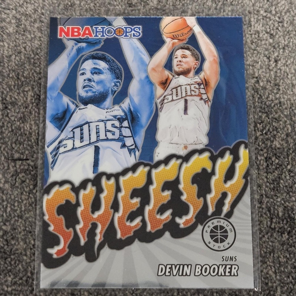 2023-24‎ Hoops Premium Stock #7 Devin Booker Sheesh Phoenix Suns